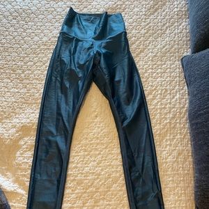 Metallic yoga pants